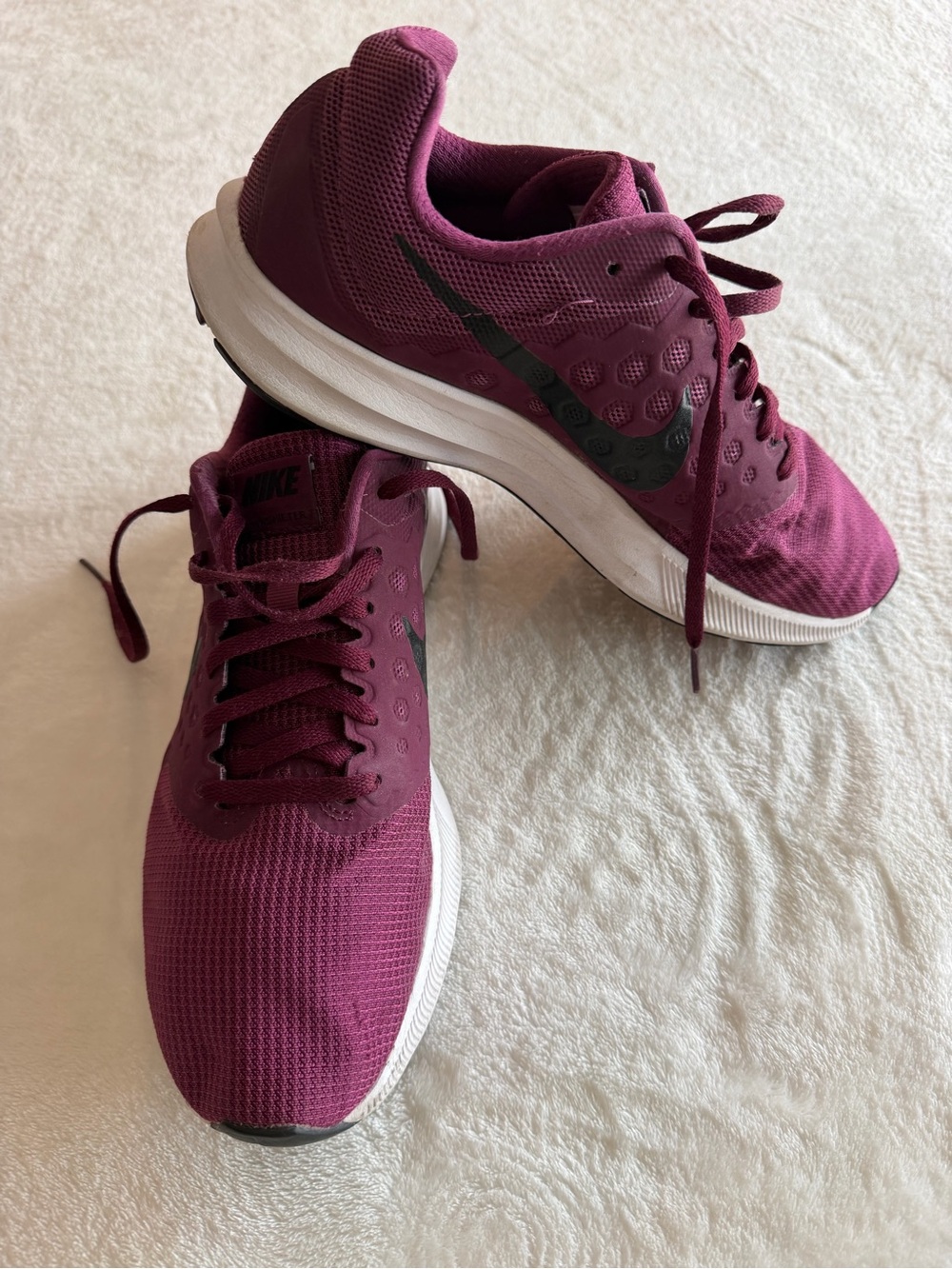 Nike Women’s Athletic Shoes - Burgundy with Black Swoosh